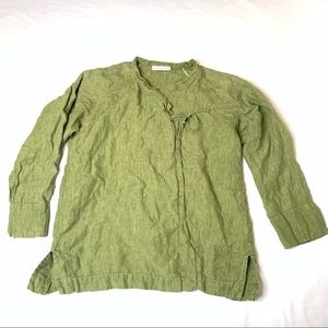 Bryn Walker Linen Wrap Top